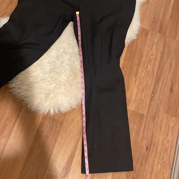 Anne Klein Black Wool Suit Pants/Trousers Flat Front EUC Sz 14P Business - Picture 9 of 10